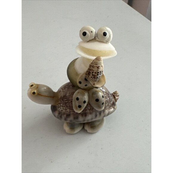 Vintage 12 Frog Figurines Set Neil, Mexico, Swarovski, Gold Gilt Toothpick, Russ - Picture 16 of 16